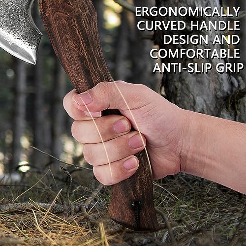 11-Inch-Hatchet-Camping-Axe-with-Leather-Sheath-Bushcraft-Axe-for-Chopping-and-Wood-Splitting-Perfect-for-Outdoor-Survival-and-Adventures