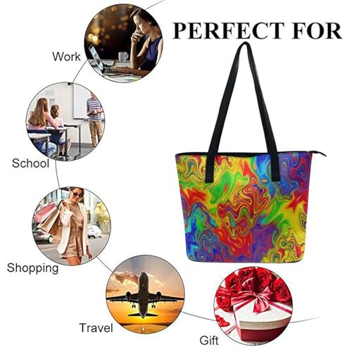 Bolso tote grande de cuero suave para mujer miniatura 6
