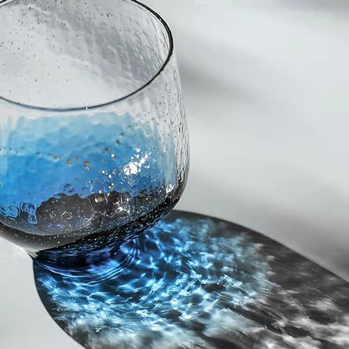 Set de 6 vasos de cristal sin plomo diseño cielo estrellado miniatura 4