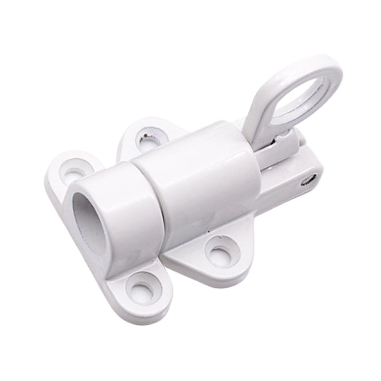 5pcs Spring Automatic Latch Door Bolts Wooden Deadbolt Aircraft Lock Hardware Accessories for Door(White)