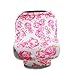 Fansu Multiusos Manta de Lactancia, Suave Cómodo y Transpirable Cubierta para Asiento de Coche, Bufanda Enfermería, Enfermería Mantón, Funda Enfermería, Bebé Funda Asiento (Rosa)