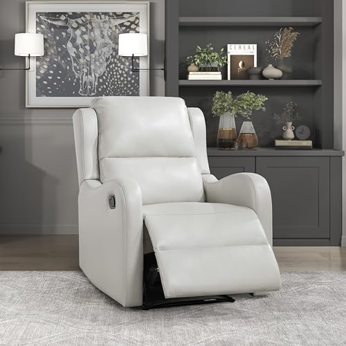 Sillón reclinable con tela Taupe miniatura 1