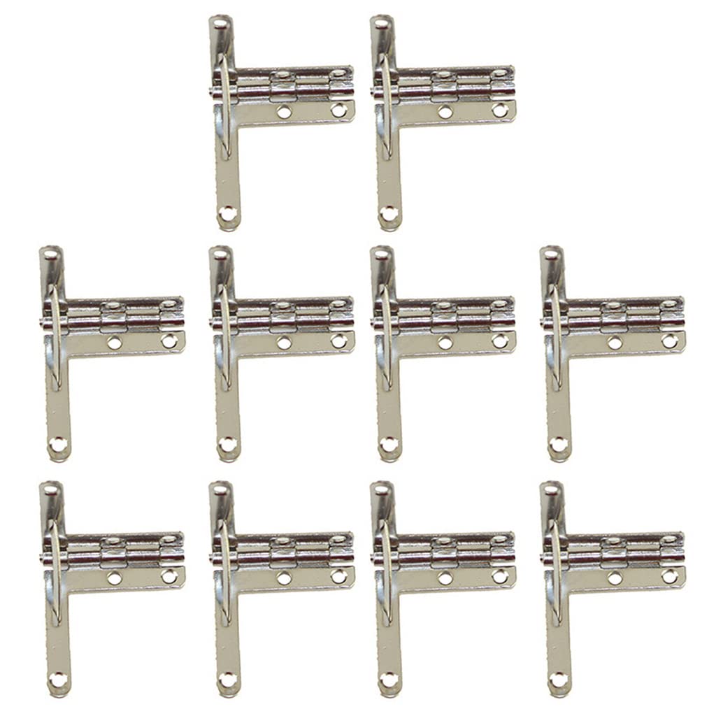 10Pcs Antique Lid Hinge Frame Jewelry Wine for Case Wooden Gift Box Lid 90 Degree Spring Furniture Hardwar Box Hinge Woodworking Small