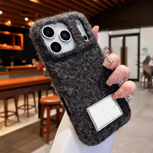 Étui brodé pour iPhone 17 Pro Max anti-dérapant au dos souple et confortable