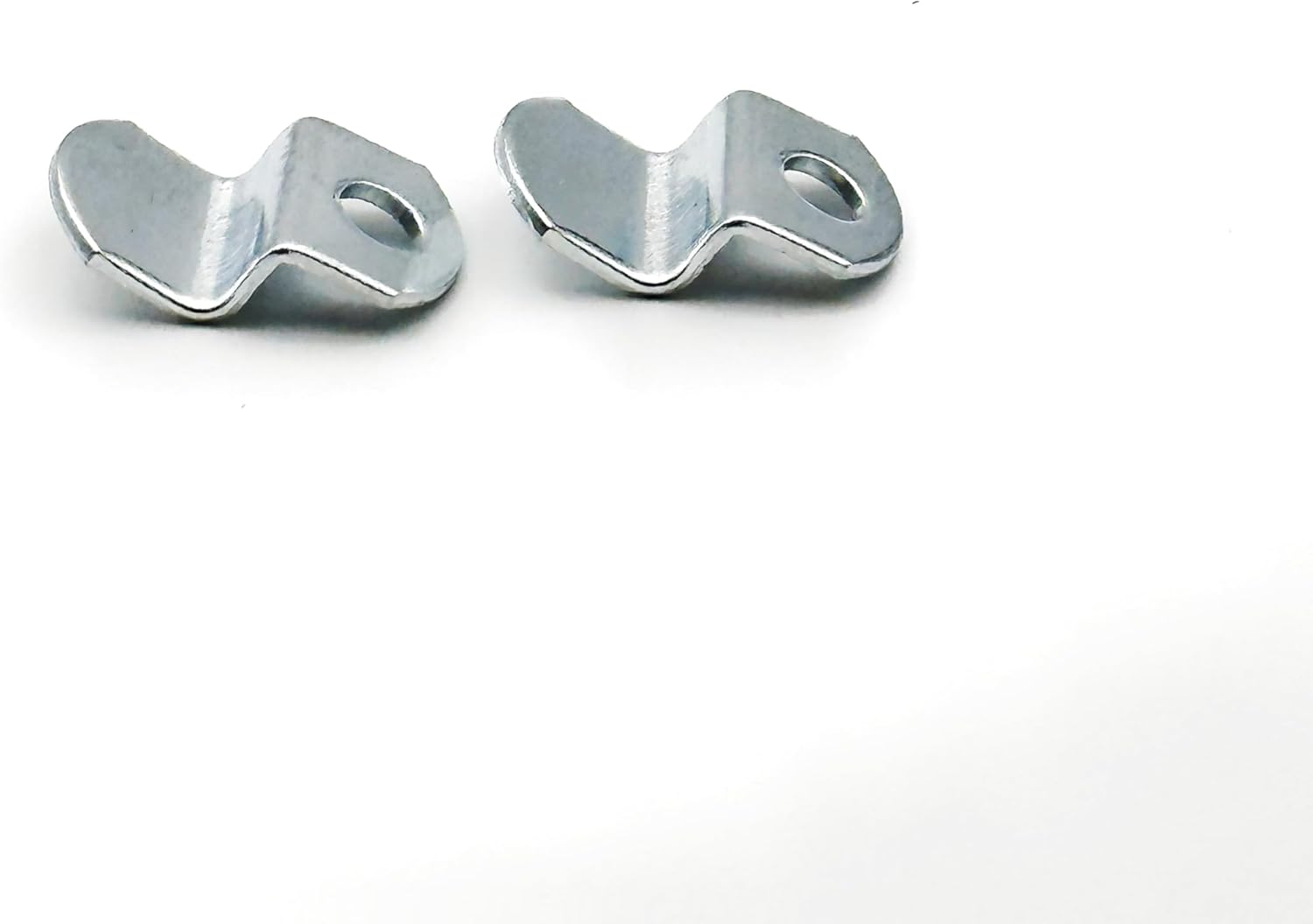 20-Piece 1/4" Z-Shape Offset Canvas Clips - Offset Mirror Clips for Wall Mounting, Picture Framing Supplies, Mirror Hangers, Frame Backing Clips with Screws