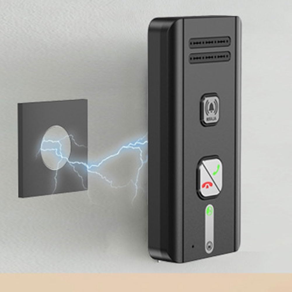Intercomunicador inalámbrico dúplex completo para uso doméstico con respuesta automática de llamadas, sistema de voz bidireccional de larga distancia para monitoreo de ancianos, recargable 1000 mAh