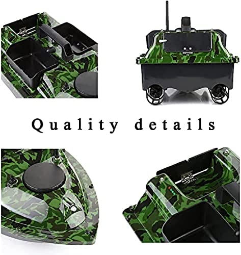 Barco de Pesca con Cebo a Control Remoto con GPS y navegación LED, Ideal para Condiciones nocturnas y nubladas, Mejora la eficiencia de la Pesca de Carpas.