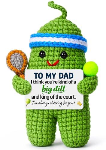 Gifts for Boyfriend Fathers Day - Funny Father's Day Birthday Anniversary Christmas Crochet Golf Ball Accessories for Boyfriend Bf Him Man Fiance Long Distance Graduation Sweetest Gift
