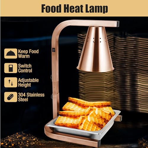 Restlrious GFHL-1B1P-1P Food Heat Lamp Freestanding Commercial Head Food Warmer thumb #4