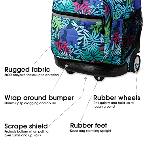Image of J World New York Sunrise Rolling Backpack Backpack, SAVANNA, 18 inch