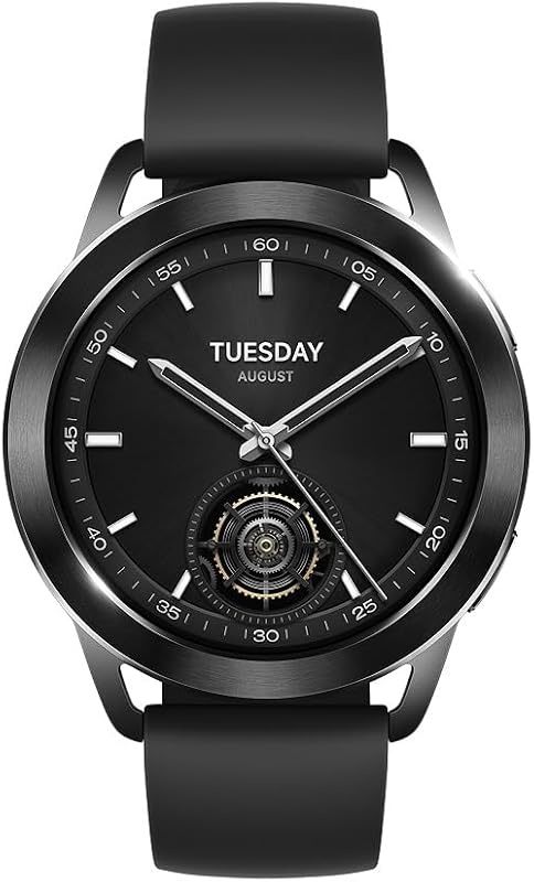 Ceas inteligent Xiaomi Watch S3 Negru - GPS, Monitor fitness, Monitor ritm cardiac, Ecran AMOLED, Curea neagră