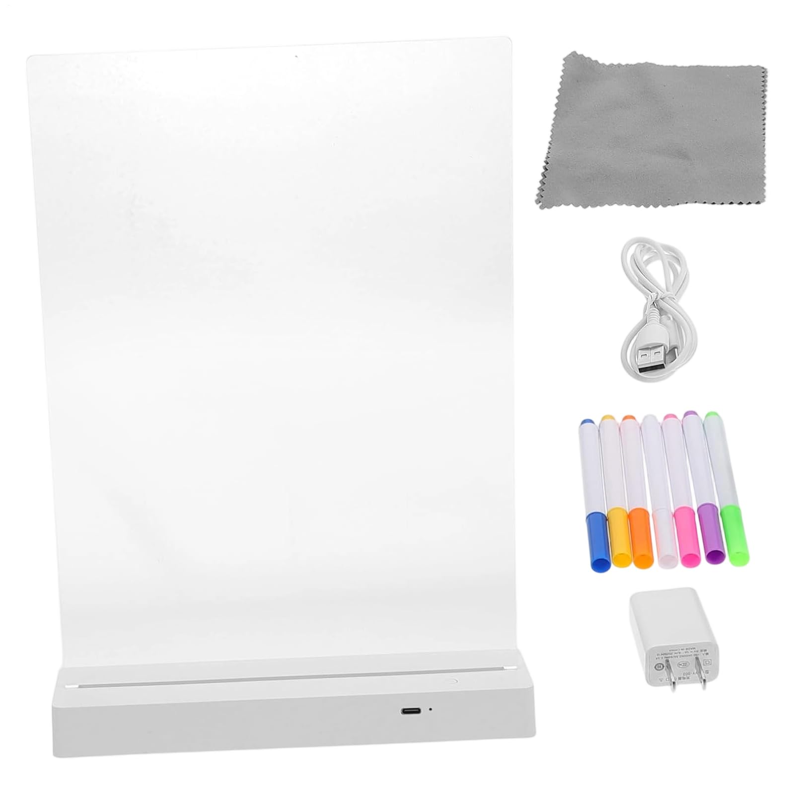 Fournitures de dessin 1200 mAh avec tableau à message acrylique LED - 8