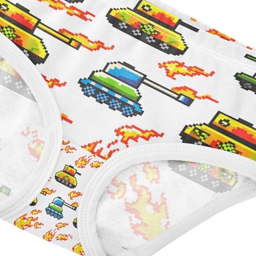 Pixel Art Tanks Flames Toddler Girls's Underwear 2T 202c13394