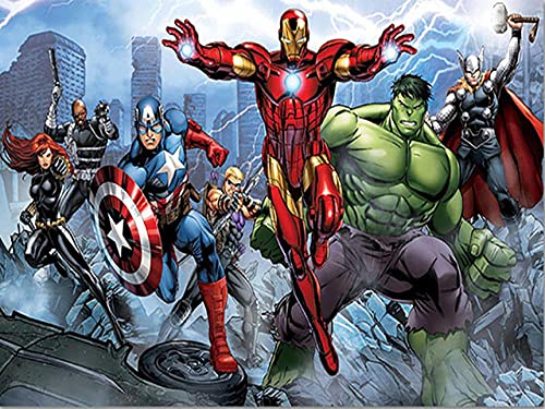 CXHFDC Malen Nach Zahlen Erwachsene,DIY Handgemalt Ölgemälde Kits auf Leinwand Geschenk,Marvel Avengers-Filmposter Malen…