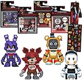 Five Nights at Freddy's Snaps Security Breach Toys Set - Bundle with 4 FNAF Mini Figures Plus Stickers, More | Five Nights at Freddy's Snaps Figurines for Kids Set