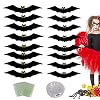 Maseaxi Outdoor Halloween vleermuizen | /Set Halloween opknoping vleermuizen lichtgevende decoraties – Spookachtige vliegende vleermuizen waterdichte tuin decoratie realistische vleermuis decor