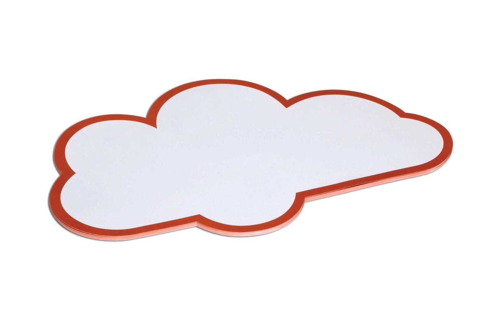 Maul Moderation Cards Cloud, 270 x 430 mm, 150 g/m² Paper, White, 20 Pieces