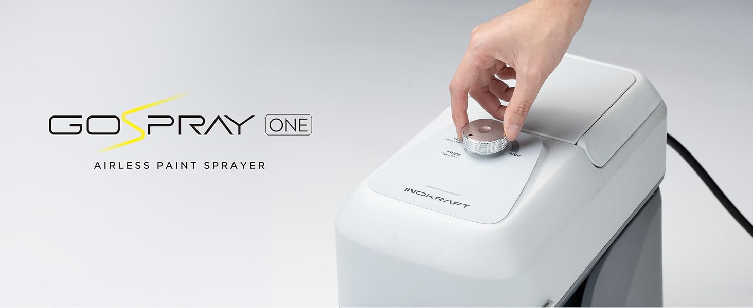 InoKraft ONE Airless Paint Sprayer, One-Button Easy Control, Pro 