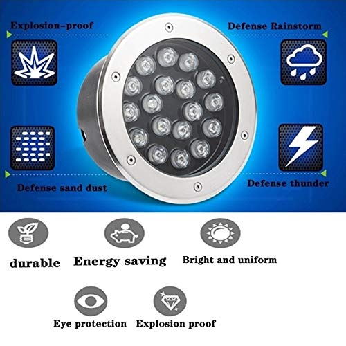 Spot LED encastrable extérieur vert 15W résistant eau IP67 de sol - 2