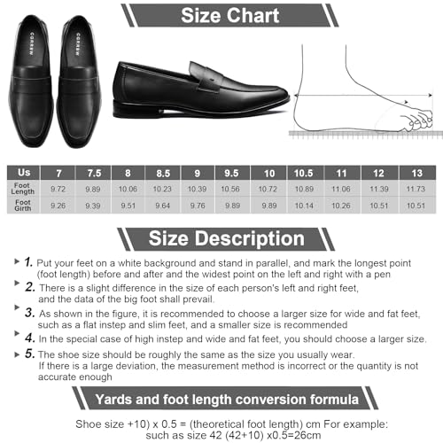Mens Casual Dress Penny Loafers, Slip on Dress Shoes for Men, Business Casual Shoes Men, Slip on Loafers for Men Comfort 6