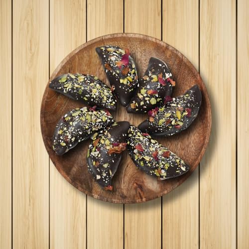 Image of Momade Miracles Chocolate Baked Gujiya | Indian Sweets Mithai box for Holi Gifts| Handcrafted Freshly with Jaggery Filling & No Frying Gujiya | Ideal for Weddings & Special Occasions | Guilt-Free Snacks 300 gm (7 Pcs)