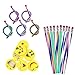 48pcs Biegebleistift Kinder und Smiley Radiergummis, Biegbare Bleistifte,Flexible Biegsame Bleistifte für Kinder ,Party und Kleiner Geschenke