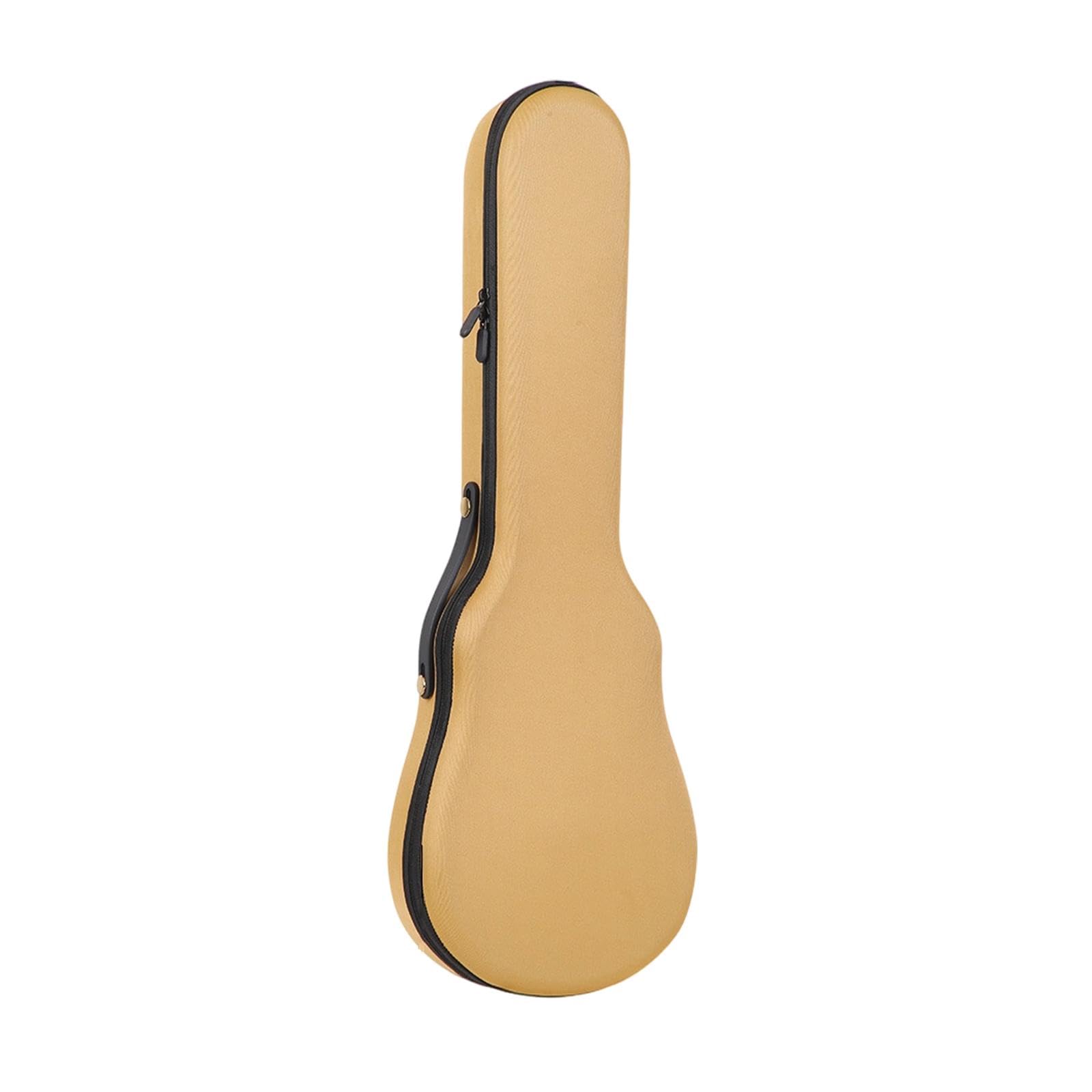 Baoblaze Ukulele Valise Rigide Sac Protection Imperméable Étui Instrument Poignée Renforcée Mousse EVA Anticollision Convient Au Stockage Déplacement, Kaki