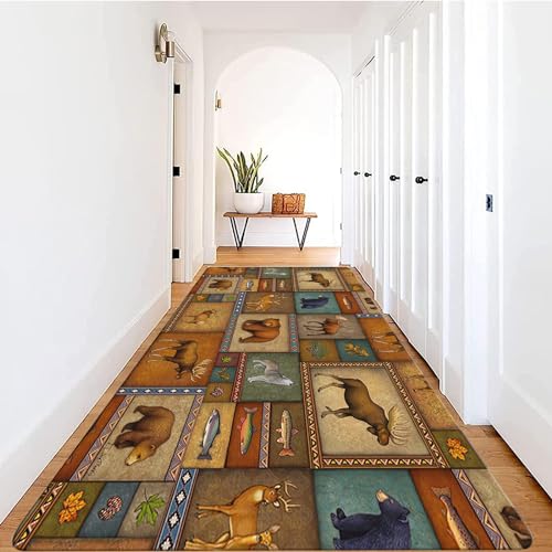 Alfombra de cocina lavable que no se desprende para pasillos limpios 8