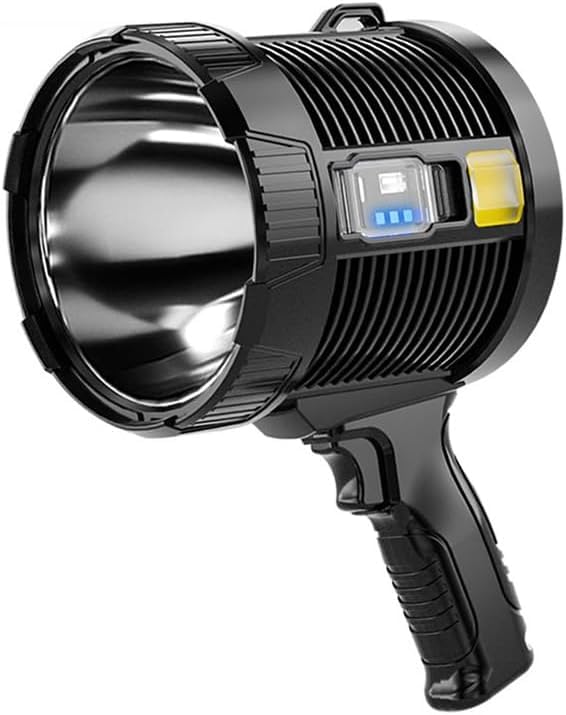 Meneflix Practical Survival Handheld Spotlight Rechargeable, ABS+PS Material, 2*18650 3000mAh Battery, 76 Main Lamp Beads, 25*2835+5 Red+5 Blue Side Lamp Beads, Type-C Interface, Solar Panel Charging (B0CXH5TCH8) Amazon Price History, Amazon Price Tracker