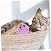 HAPINARY 5pcs Plush Cat Mice Toys Interactive Mouse Shaped Playthings with Bell for Kittens Soft and Stimulating Cat Toy for Indoor Play Keeps Active and Engaged