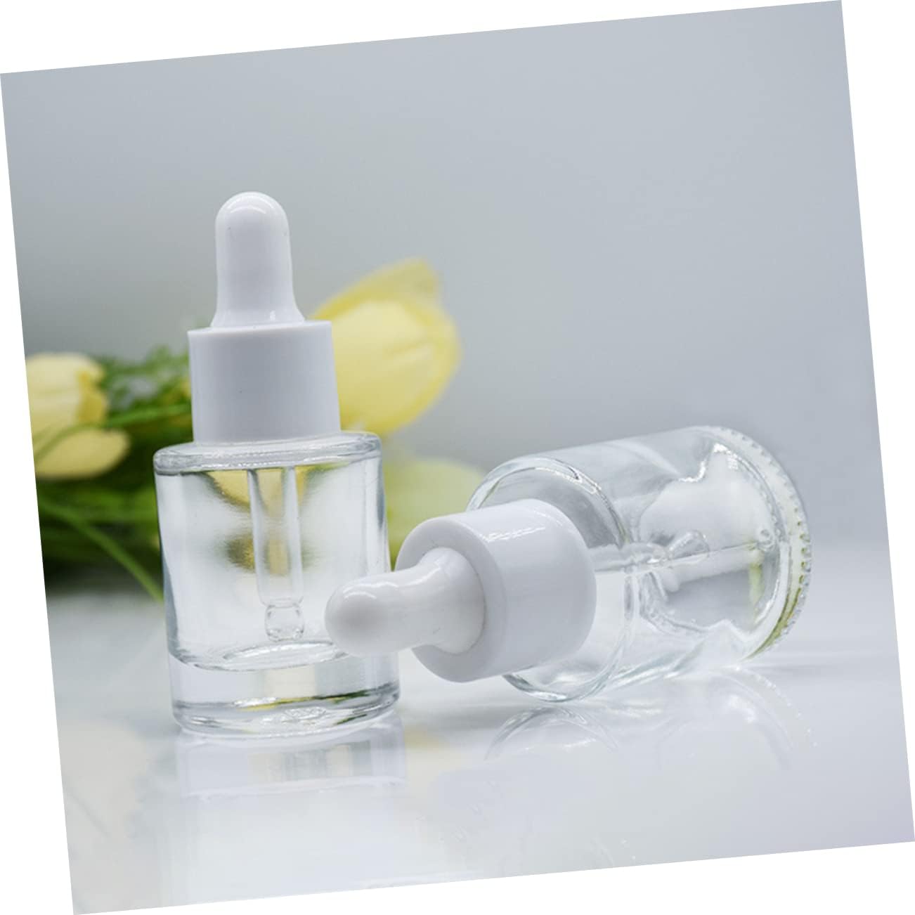 10Pcs Glass Dropper Bottles for Essential Oil Empty Refillable Aromatherapy Bottles for Home Use Cosmetic