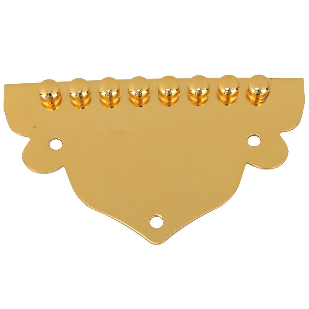 Mandolin Tailpiece Zinc Alloy Mandolin Bridge with Screws for 8 String Mandolin Replacement