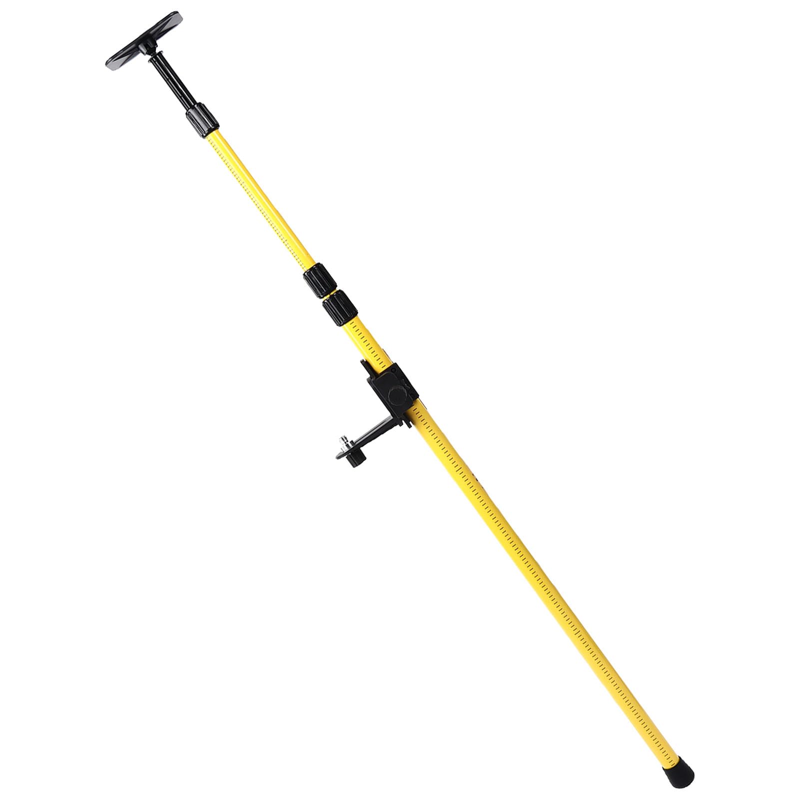 Perche télescopique de nivellement, Filetage Standard Perche télescopique rotative en Alliage d'aluminium Facile à Fixer avec Table élévatrice pour Lasers rotatifs et à Lignes