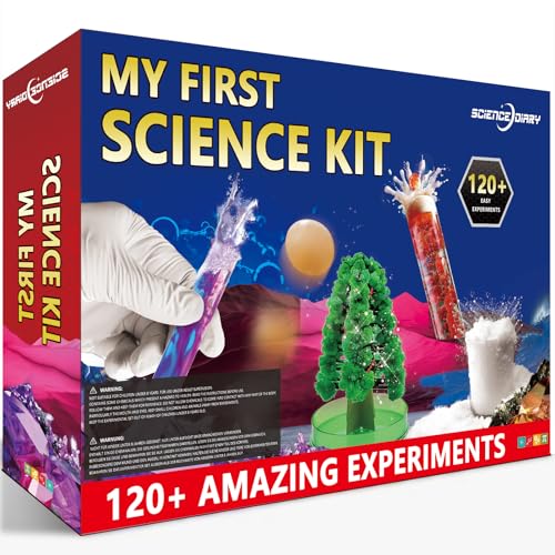 SCIENCE DIARY Meine ersten 120+ Experimente für Kinder ab 8-10-12 - Experimentierkasten & Chemiebaukasten, Chemie Labor Set, Wissenschaft Experimentieren, Spielzeug für Jungen Mädchen
