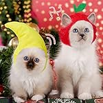 Weewooday 5 Pieces Cat Costume Easter Bunny Hat Outfit with Ears Funny Cat Hat and Small Dogs Kitten Puppy Party Easter Costume Accessory Headwear(Cute Style) - Image 4