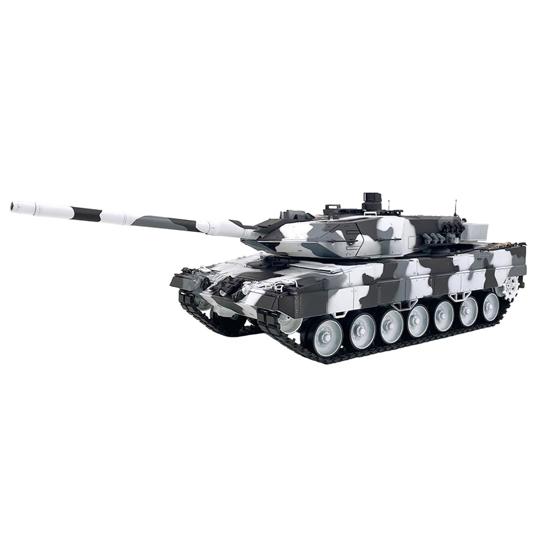 Model czołgu bojowego 1:16, 2,4 G, niemiecki leopard 2 A6 wojskowy czołg z efektami dymu, zestaw modelarski dla fanów wojskowych i dorosłych