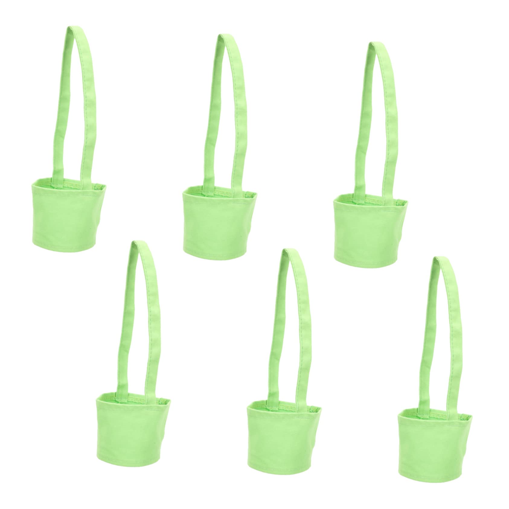 BRIGHTFUFU 6Pcs Washable Cup Carrier Portable Sleeve for Coffee Milk Tea Compact Handheld Drink Holder Protective Design Fresh for Go Beverages