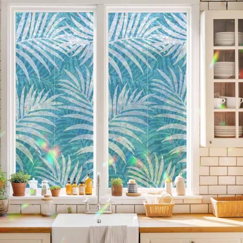 Película decorativa para ventana arcoíris 19.6 x 39.3 pulgadas miniatura 2