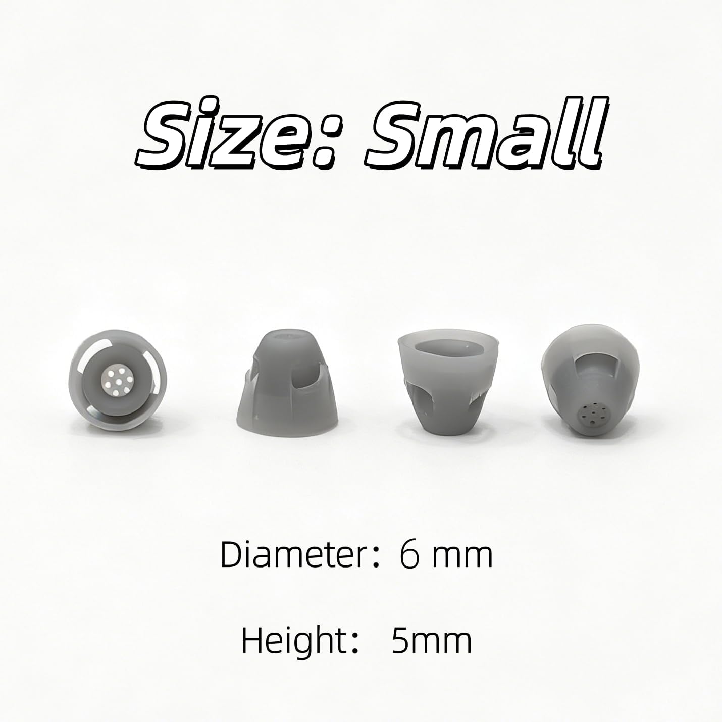 Hearing Aid Domes Small 6mm 20 Pcs fit Resound & Jabra Hearing Aids Tips Comfort Hearing aid Accessories