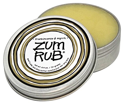Indigo Wild - Crema hidratante Frankincense & Myrrh de la frotación de Zum - 2,5 oz.