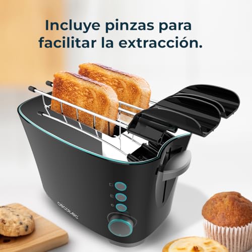 Grille-Pain Cecotec Toast&Taste Double B – 650 W, 2 Fentes, Auto-Centrage - vue 6