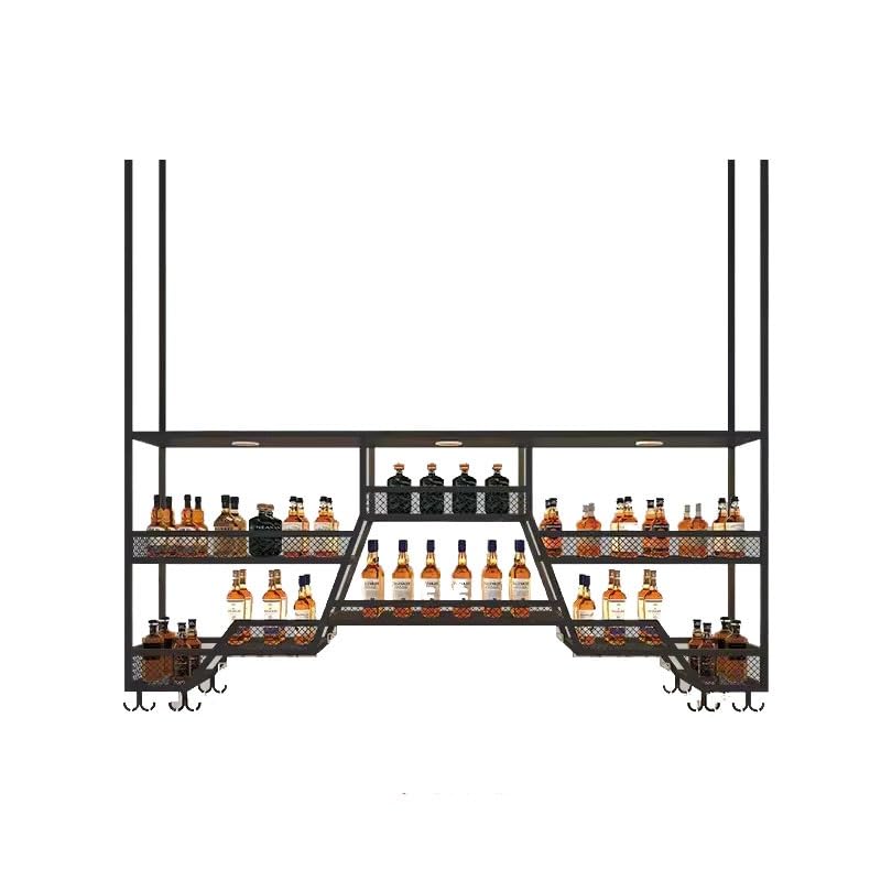 Portavini/Scaffale per Vino Scaffale da Bar for Vino, scaffale da Bar, scaffale da Appendere, scaffale da Appendere, scaffale Decorativo for Vino Portabottiglie di Vino(200 * 30 * 86cm)