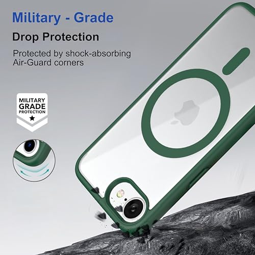 Image of Zapcase Back Case Cover for iPhone 16e | Compatible for iPhone 16e Back Cover | Scratch-Resistant | Forest Green