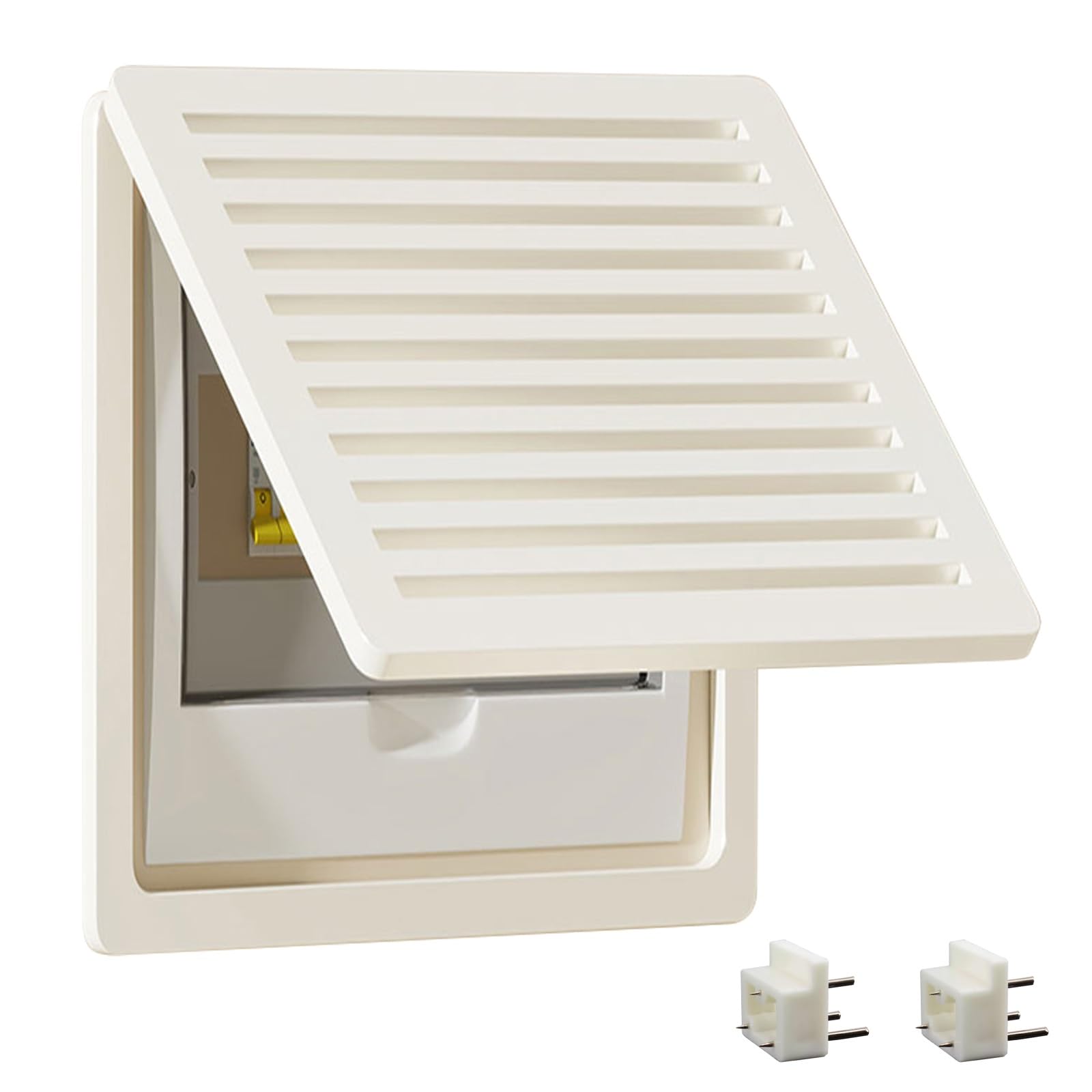 Tapa Contador Luz con Tapa Abatible para Cuadros de Interruptores