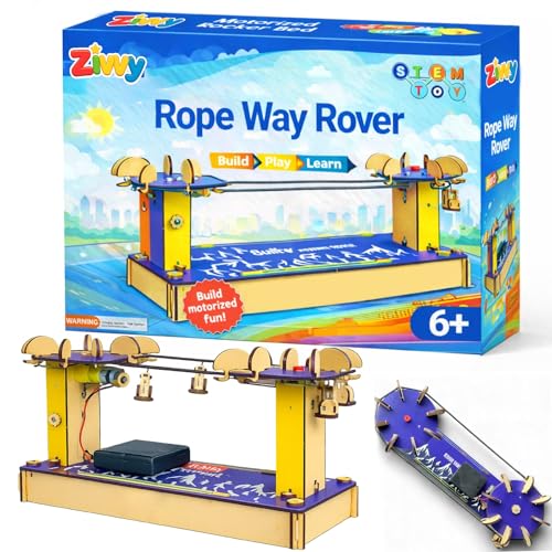 Image of Stem Toy Ropeway Rover | Toys for Boys 7-14 Years | Science Experiment kit | Educational Toys for 3 Year Old | Puzzle Game for Kids 7 to 10 Years