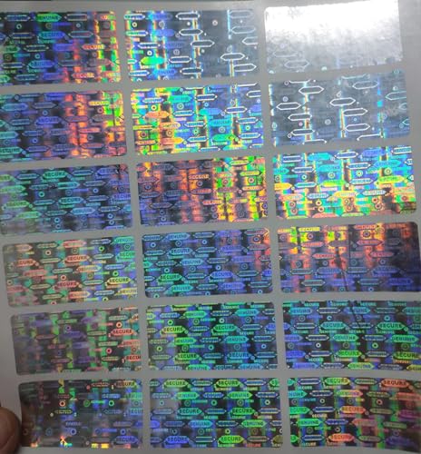 Image of LEPAH Hologram Sticker Secure Genuine, 180 Pcs, 25mmx50mm | VOID Tamper Evident