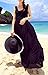 IL Caldo Womens Sun Hat Black & White Folding Floppy Derby Hat Wide Large Brim Travel Beach Cap,Black One Size Black