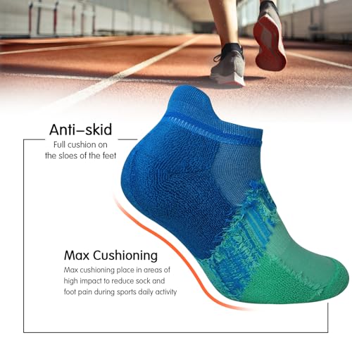 JOYNÉE Mens Athletic Ankle Sports Running Low Cut Socks for Men 6 Pairs3