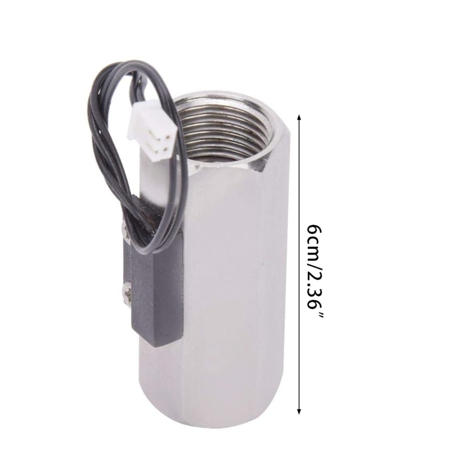 Flow Sensor Meter Digital Pipeline Water Flow Flow Sensor G1/2in Double Internal Thread Flow Switch Sensor Stainless Steel High Precision Sensor