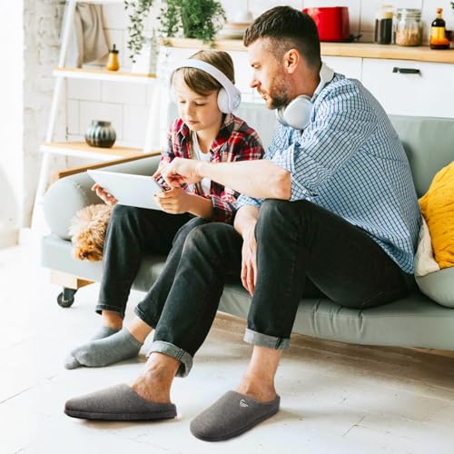 ULTRAIDEAS Men's Comfy Memory Foam Slippers Indoor, House Slippers for Men Non-Slip3